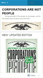 Mobile Screenshot of corporationsarenotpeople.com